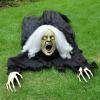 imageJOYIN Zombie Halloween Decoration Outdoor Witch Groundbreaker Halloween Graveyard Decor Outside Scary Zombie Props with Sound Effect ampamp Lighted Eyes for Haunted House Lawn Yard Decorations