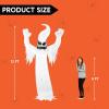 imageJoiedomi 12 FT Halloween Inflatables Outdoor Decorations Scary Ghost Halloween Decor Inflatable Ghost Blow Ups for Yard with LEDs for Outside Yard DecorationsAngry Ghost