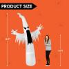 imageJoiedomi 12 FT Halloween Inflatables Outdoor Decorations Scary Ghost Halloween Decor Inflatable Ghost Blow Ups for Yard with LEDs for Outside Yard DecorationsHowling Ghost