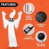 imageJoiedomi 12 FT Halloween Inflatables Outdoor Decorations Scary Ghost Halloween Decor Inflatable Ghost Blow Ups for Yard with LEDs for Outside Yard DecorationsAngry Ghost