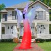 imageJoiedomi 12 FT Tall Halloween Inflatables Outdoor Decoration Inflatable Ghost Decor Outdoor with Fire Flame Light Blow Up Ghost Yard Decorations for Scary Halloween Decor