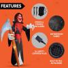 imageJoiedomi 12 ft Tall Halloween Inflatable Outdoor Decoration Blow Up Yard Decorations Grim Reaper Halloween Decor Inflatables with LED for Scary Outside DecorGrim Reaper