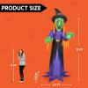 imageJoiedomi 12 ft Tall Halloween Inflatable Outdoor Decoration Blow Up Yard Decorations Grim Reaper Halloween Decor Inflatables with LED for Scary Outside DecorWitch