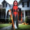 imageJoiedomi 12 ft Tall Halloween Inflatable Outdoor Decoration Blow Up Yard Decorations Grim Reaper Halloween Decor Inflatables with LED for Scary Outside DecorGrim Reaper