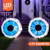 imageJoiedomi 2 Packs Halloween Inflatables Large Set of Eyes Decoration Blow Ups Green Eyes for Yard 3 Ft Inflatable Halloween Decor Outdoor with LEDs Party Supplies Blow up Decoration for Indoor OutdoorIced Eyeball