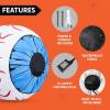imageJoiedomi 2 Packs Halloween Inflatables Large Set of Eyes Decoration Blow Ups Green Eyes for Yard 3 Ft Inflatable Halloween Decor Outdoor with LEDs Party Supplies Blow up Decoration for Indoor OutdoorIced Eyeball