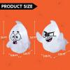 imageJoiedomi 2 Pcs Halloween Inflatables Outdoor Decorations Halloween Blow Ups Ghost with Builtin LEDs Cute Window Inflatable Ghost for Window DecorationsNaughty Ghost