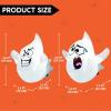 imageJoiedomi 2 Pcs Halloween Inflatables Outdoor Decorations Halloween Blow Ups Ghost with Builtin LEDs Cute Window Inflatable Ghost for Window DecorationsSilly Ghost