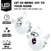 imageJoiedomi 2 Pcs Halloween Inflatables Outdoor Decorations Halloween Blow Ups Ghost with Builtin LEDs Cute Window Inflatable Ghost for Window DecorationsSilly Ghost