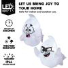 imageJoiedomi 2 Pcs Halloween Inflatables Outdoor Decorations Halloween Blow Ups Ghost with Builtin LEDs Cute Window Inflatable Ghost for Window DecorationsNaughty Ghost