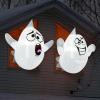 imageJoiedomi 2 Pcs Halloween Inflatables Outdoor Decorations Halloween Blow Ups Ghost with Builtin LEDs Cute Window Inflatable Ghost for Window DecorationsSilly Ghost