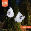 imageJoiedomi 2 Pcs Halloween Inflatables Outdoor Decorations Halloween Blow Ups Ghost with Builtin LEDs Cute Window Inflatable Ghost for Window DecorationsNaughty Ghost