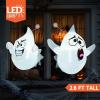 imageJoiedomi 2 Pcs Halloween Inflatables Outdoor Decorations Halloween Blow Ups Ghost with Builtin LEDs Cute Window Inflatable Ghost for Window DecorationsSilly Ghost