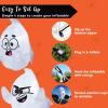 imageJoiedomi 2 Pcs Halloween Inflatables Outdoor Decorations Halloween Blow Ups Ghost with Builtin LEDs Cute Window Inflatable Ghost for Window DecorationsNaughty Ghost