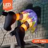 imageJoiedomi 3 FT Long Halloween Inflatable Witch Outdoor Decorations Halloween Blow Ups Witch Legs Decorations for Yard with LEDs for Window Decor