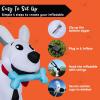 imageJoiedomi 35 FT Halloween Inflatable Outdoor Decorations Blow Up Halloween Yard Decorations Inflatable Dog Decor Outdoor with Bones Ghost Dog Window Decor with LEDs