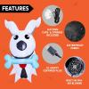 imageJoiedomi 35 FT Halloween Inflatable Outdoor Decorations Blow Up Halloween Yard Decorations Inflatable Dog Decor Outdoor with Bones Ghost Dog Window Decor with LEDs