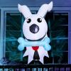 imageJoiedomi 35 FT Halloween Inflatable Outdoor Decorations Blow Up Halloween Yard Decorations Inflatable Dog Decor Outdoor with Bones Ghost Dog Window Decor with LEDs