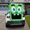 imageJoiedomi 43 FT Halloween Inflatable Outdoor Decorations Trunk Or Treat Car Decoration Blow Ups Green Zombie with Builtin LEDs for Car Decor Halloween Yard DecorZombie