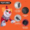 imageJoiedomi 45 FT Halloween Inflatable Outdoor Decorations Blow Up Yard Decorations Inflatable Killer Clown Halloween Decorations for Window Decor