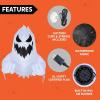 imageJoiedomi 45 FT Halloween Inflatable Scary Flying Ghost Broke Out from Window Inflatable with Buildin LED Blow Up Ghost for Halloween Party Indoor Outdoor Yard Garden Lawn DecorationScary Ghost