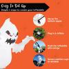 imageJoiedomi 45 FT Halloween Inflatable Scary Flying Ghost Broke Out from Window Inflatable with Buildin LED Blow Up Ghost for Halloween Party Indoor Outdoor Yard Garden Lawn DecorationSpooky Ghost