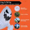 imageJoiedomi 45 FT Halloween Inflatable Scary Flying Ghost Broke Out from Window Inflatable with Buildin LED Blow Up Ghost for Halloween Party Indoor Outdoor Yard Garden Lawn DecorationScary Ghost