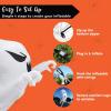 imageJoiedomi 45 FT Halloween Inflatable Scary Flying Ghost Broke Out from Window Inflatable with Buildin LED Blow Up Ghost for Halloween Party Indoor Outdoor Yard Garden Lawn DecorationRoaring Ghost