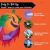 imageJoiedomi 45 FT Tall Halloween Inflatable Outdoor Decor Blow Up Halloween Yard Decorations Inflatable Pumpkin Ghost Decor Pumpkin Blow Up with Red Eyes for Window Decoration
