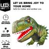 imageJoiedomi 45 FT Tall Inflatable Halloween Window Decorations Halloween Inflatables Outdoor Decorations Dinosaur Blow Up Decor Outside for Window Yard Decor