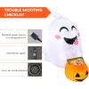 imageJoiedomi 45 ft Tall Halloween Inflatable Outdoor Decorations Blow Up Halloween Yard Decorations Inflatable Window Ghost Decor Blow Up Ghost with Candy Basket for Window Decor