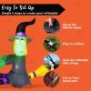 imageJoiedomi 4FT Halloween Inflatable Witch with Buildin LED Lights  Outdoor Blow Up Decor for Yard Trees ampamp Parties  Witch Decorations Waterproof Halloween Inflatables Outdoor Blow Up Yard Decor