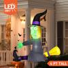 imageJoiedomi 4FT Halloween Inflatable Witch with Buildin LED Lights  Outdoor Blow Up Decor for Yard Trees ampamp Parties  Witch Decorations Waterproof Halloween Inflatables Outdoor Blow Up Yard Decor