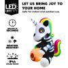 imageJoiedomi 5 FT Halloween Inflatables Skeleton Decor Outdoor Blow Up Decorations Sitting Skeleton Unicorn with LEDs for Halloween Decorations Outside Yard DecorSkeleton Unicorn