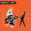imageJoiedomi 5 FT Halloween Inflatables Skeleton Decor Outdoor Blow Up Decorations Sitting Skeleton Unicorn with LEDs for Halloween Decorations Outside Yard DecorSkeleton Dragon