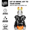 imageJoiedomi 5 FT Halloween Inflatables Skeleton Decor Outdoor Blow Up Decorations Sitting Skeleton Unicorn with LEDs for Halloween Decorations Outside Yard DecorSkeleton Dragon