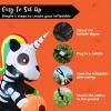 imageJoiedomi 5 FT Halloween Inflatables Skeleton Decor Outdoor Blow Up Decorations Sitting Skeleton Unicorn with LEDs for Halloween Decorations Outside Yard DecorSkeleton Unicorn