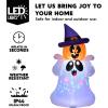 imageJoiedomi 5 FT Tall Halloween Inflatable Ghost Outdoor Decoration Inflatable Halloween Ghost Decor Outdoor with Rotating Light Blow Up Yard Decoration for Party Lawn Garden DecorPumpkin Ghost