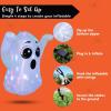 imageJoiedomi 5 FT Tall Halloween Inflatable Ghost Outdoor Decoration Inflatable Halloween Ghost Decor Outdoor with Rotating Light Blow Up Yard Decoration for Party Lawn Garden DecorFloating Ghost