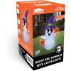 imageJoiedomi 5 FT Tall Halloween Inflatable Ghost Outdoor Decoration Inflatable Halloween Ghost Decor Outdoor with Rotating Light Blow Up Yard Decoration for Party Lawn Garden DecorCute Ghost