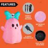 imageJoiedomi 5 FT Tall Halloween Inflatable Ghost Outdoor Decoration Inflatable Halloween Ghost Decor Outdoor with Rotating Light Blow Up Yard Decoration for Party Lawn Garden DecorLovely Ghost