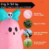 imageJoiedomi 5 FT Tall Halloween Inflatable Ghost Outdoor Decoration Inflatable Halloween Ghost Decor Outdoor with Rotating Light Blow Up Yard Decoration for Party Lawn Garden DecorLovely Ghost