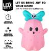 imageJoiedomi 5 FT Tall Halloween Inflatable Ghost Outdoor Decoration Inflatable Halloween Ghost Decor Outdoor with Rotating Light Blow Up Yard Decoration for Party Lawn Garden DecorLovely Ghost