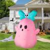 imageJoiedomi 5 FT Tall Halloween Inflatable Ghost Outdoor Decoration Inflatable Halloween Ghost Decor Outdoor with Rotating Light Blow Up Yard Decoration for Party Lawn Garden DecorLovely Ghost
