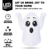 imageJoiedomi 5 FT Tall Halloween Inflatable Ghost Outdoor Decoration Inflatable Halloween Ghost Decor Outdoor with Rotating Light Blow Up Yard Decoration for Party Lawn Garden DecorFloating Ghost