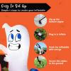 imageJoiedomi 5 FT Tall Halloween Inflatables Outdoor Decorations Inflatable Cute Ghost Halloween Decor Outdoor Blow Up Ghost Lift Pumpkin Candy Bag with Buildin LEDs for Yard DecorationsGhost with Pumpkin Candy Cauldron