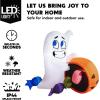imageJoiedomi 5 FT Tall Halloween Inflatables Outdoor Decorations Inflatable Cute Ghost Halloween Decor Outdoor Blow Up Ghost Lift Pumpkin Candy Bag with Buildin LEDs for Yard DecorationsGhost with Pumpkin Candy Cauldron