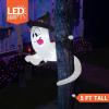 imageJoiedomi 5 ft Tall Halloween Inflatables Outdoor Decorations Inflatable Ghost Halloween Decor Outdoor Blow Up Ghost Twining Around Tree with Buildin LEDs for Yard Decorations