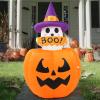 imageJoiedomi 5ft Tall Halloween Animated Inflatables Outdoor Decorations Inflatable Ghost on Pumpkin with LEDs Cute Blow Up Pumpkin Ghost Decor for Outside Yard Outdoor Lawn Garden Party DecorationGhost