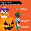 imageJoiedomi 5ft Tall Halloween Animated Inflatables Outdoor Decorations Inflatable Ghost on Pumpkin with LEDs Cute Blow Up Pumpkin Ghost Decor for Outside Yard Outdoor Lawn Garden Party DecorationGhost